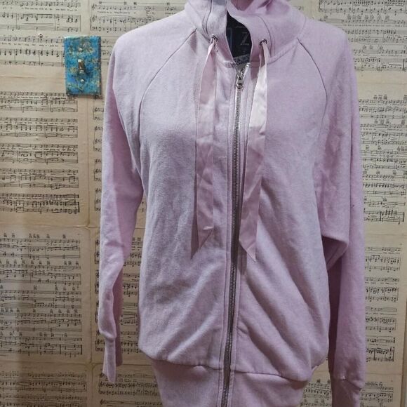 Victoria's Secret Baby Pink Full Zip Hoodie Sweater Small Medium - Picture 7 of 8